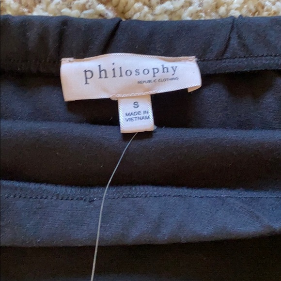 🆕 PHILOSOPHY BLACK STRETCHY SKIRT - Picture 4 of 5
